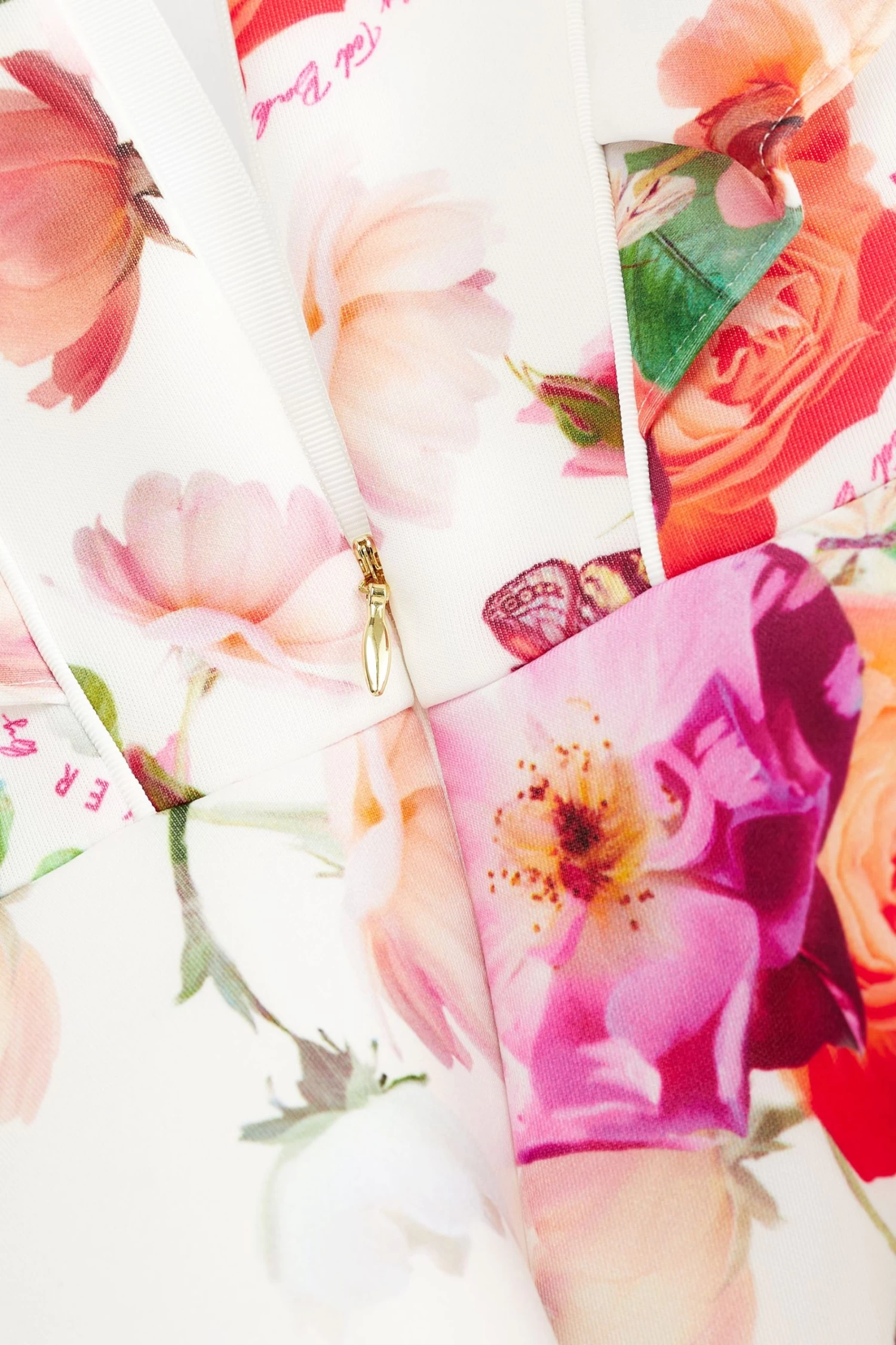 Baker By Ted Baker White Floral Scuba Dress - Image 6