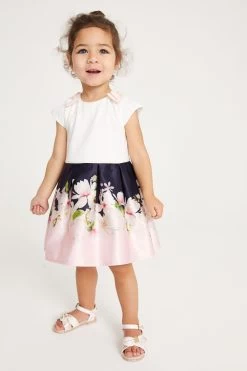 Baker By Ted Baker White Satin Mockable Dress