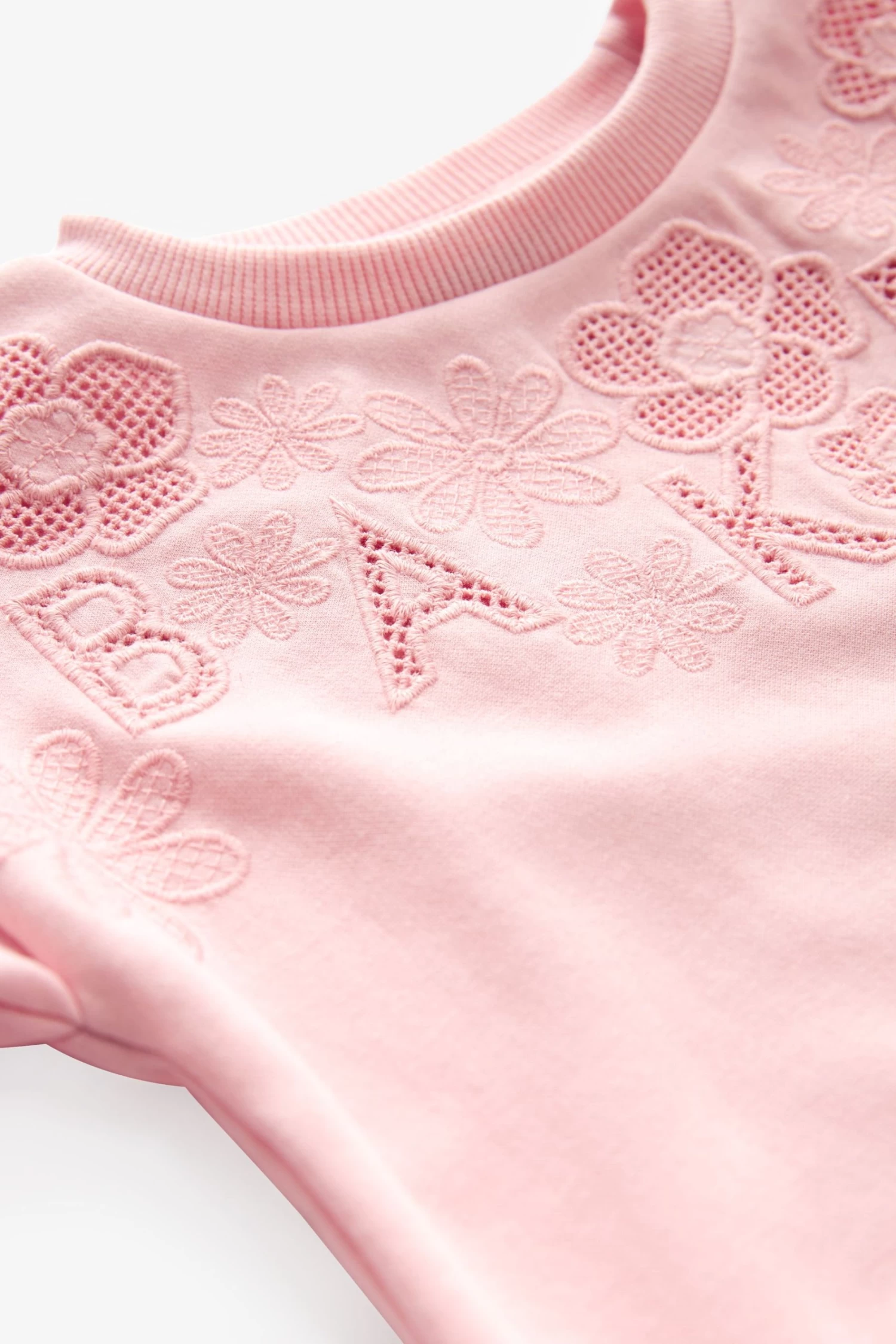 Baker By Ted Baker Pink Legging And Embroidered Sweater Set - Image 8