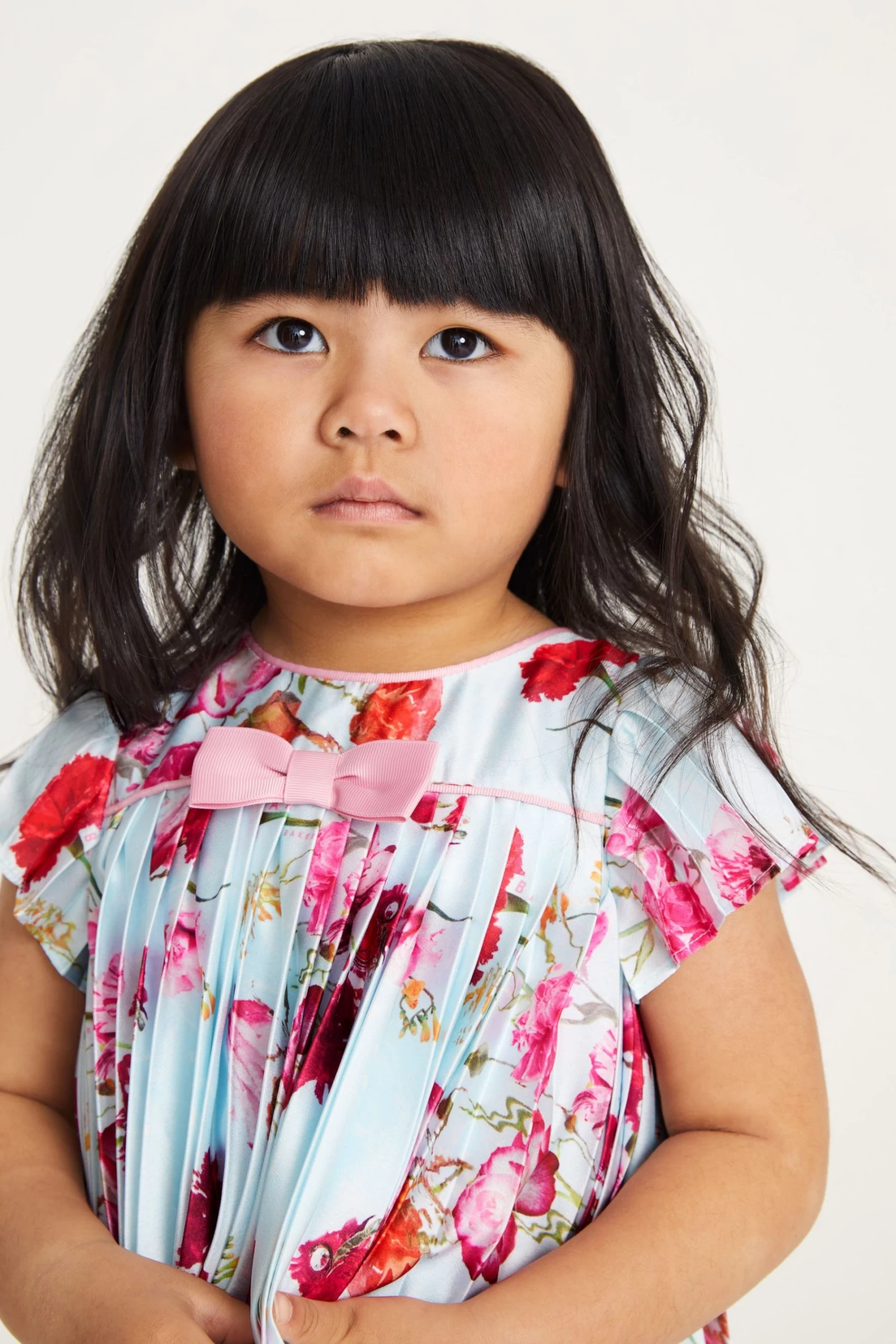 Baker By Ted Baker Blue Pleated Dress - Image 4