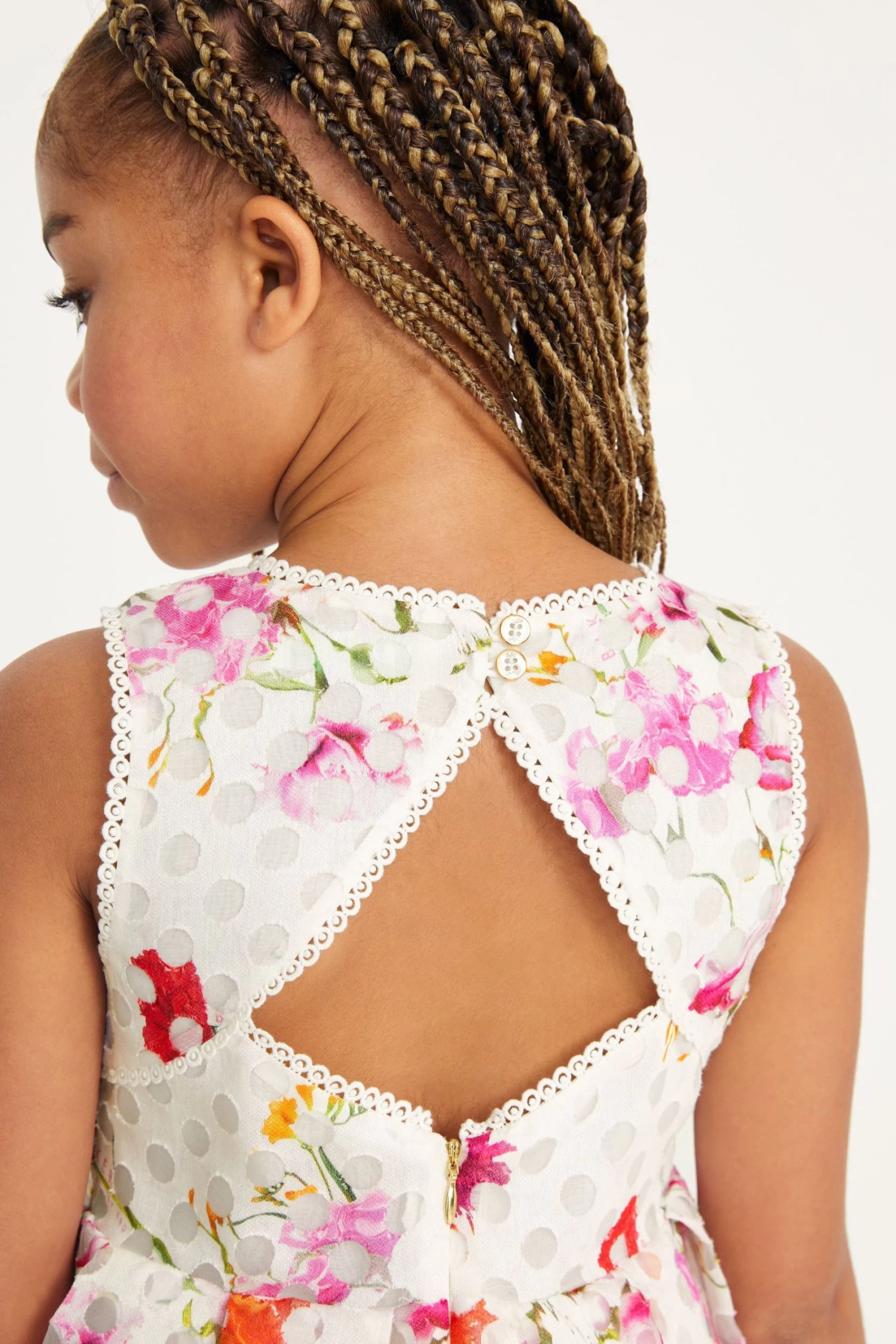 Baker By Ted Baker Burnout White Dress - Image 5