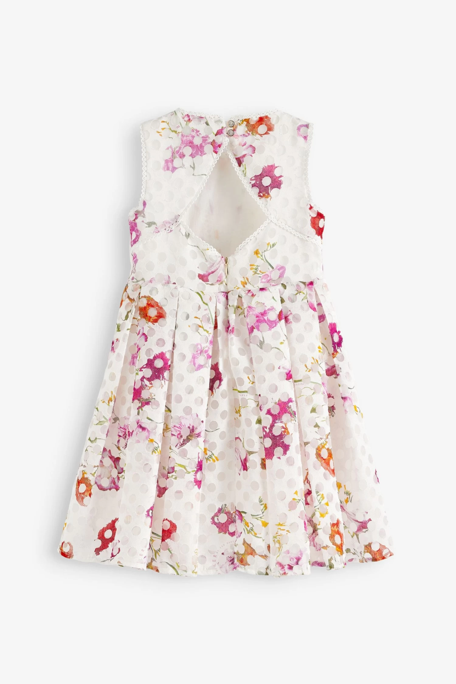 Baker By Ted Baker Burnout White Dress - Image 7
