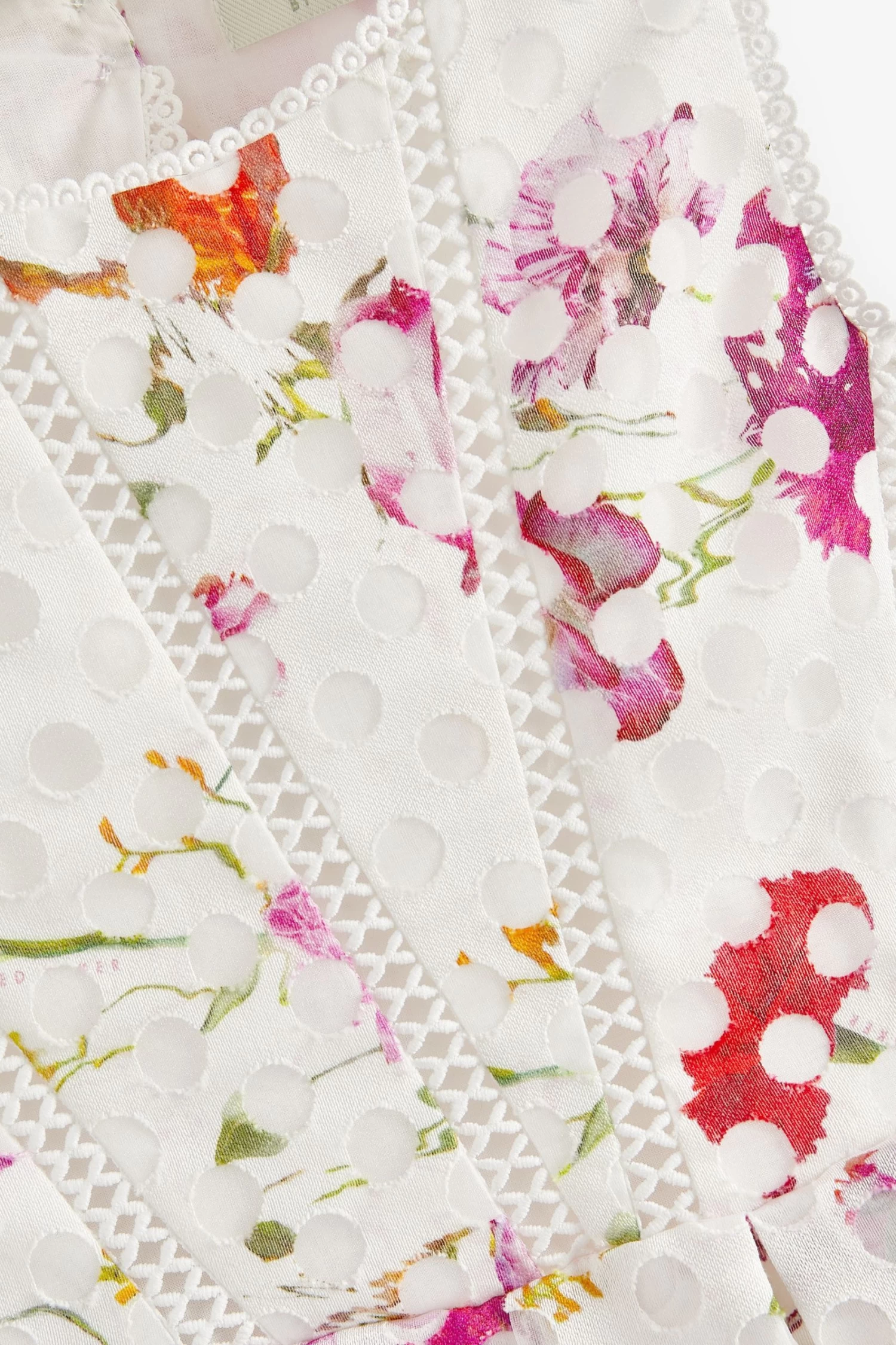 Baker By Ted Baker Burnout White Dress - Image 8