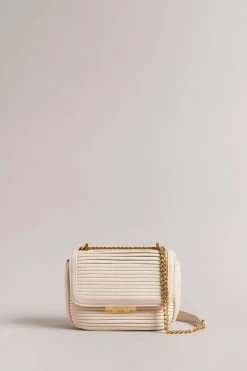 Ted Baker Cream Pyalily Plisse Xbody Bag
