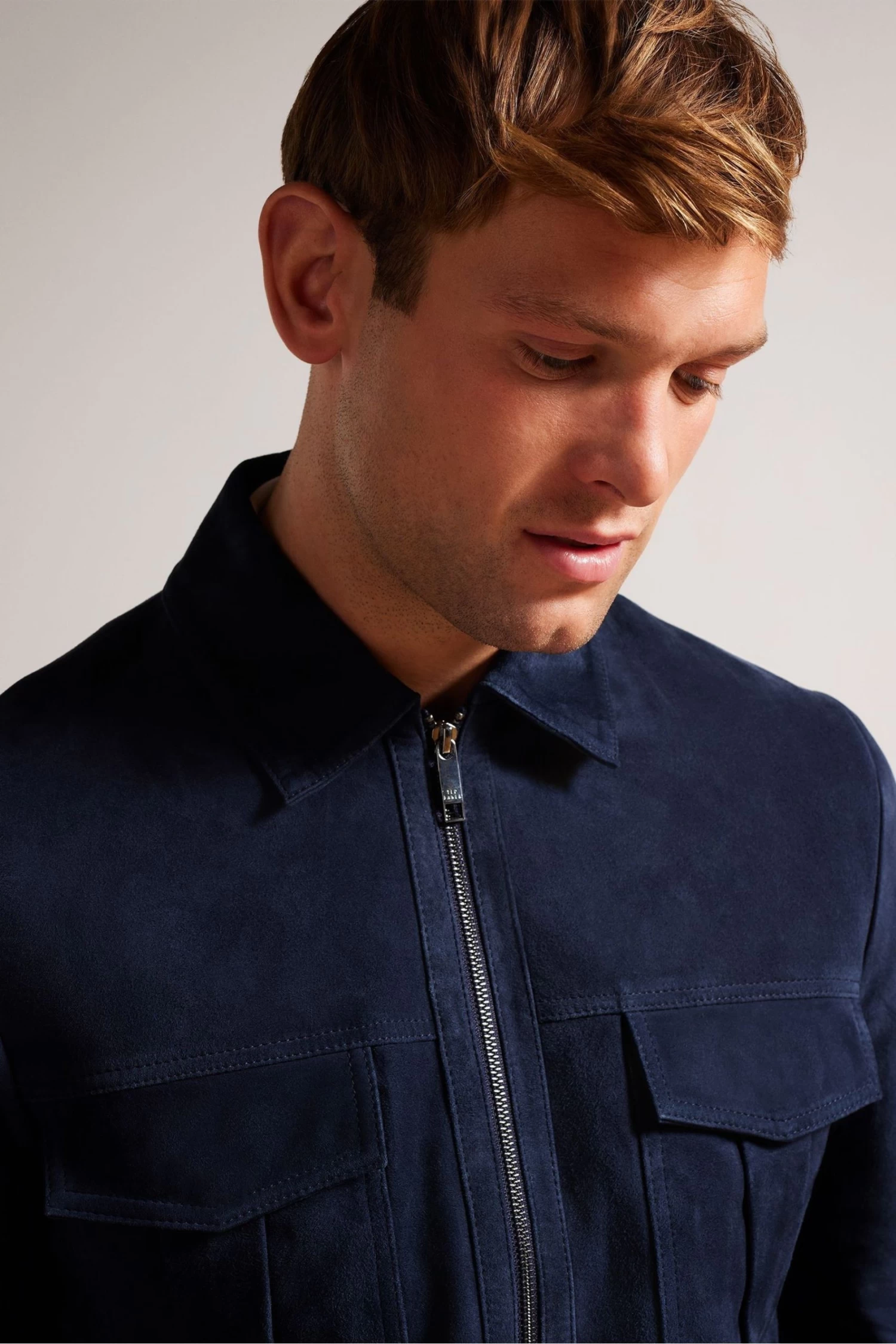 Ted Baker Blue Amped Suede Jacket - Image 4