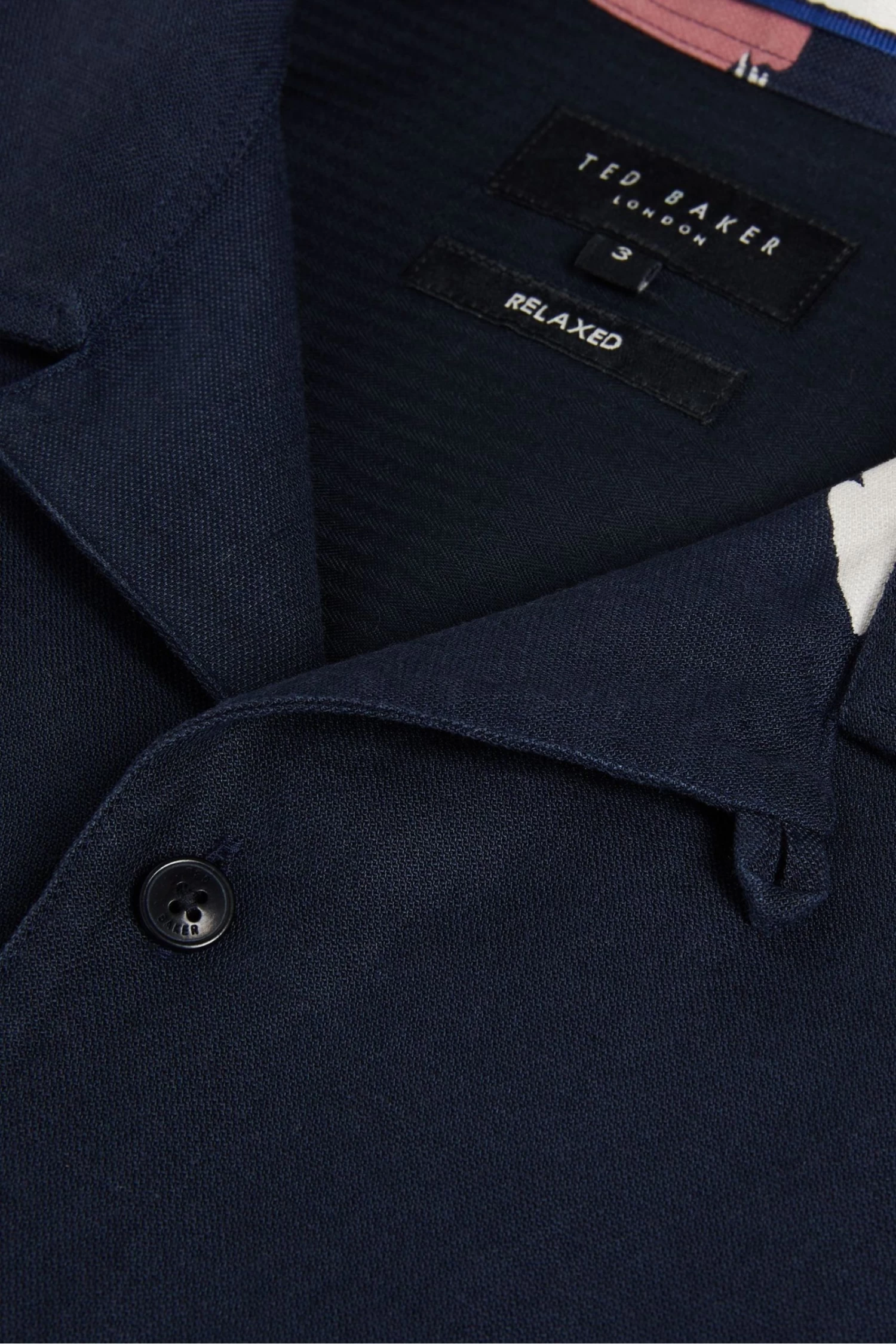 Ted Baker Blue Neele Short Sleeve Abstract Floral Shirt - Image 5