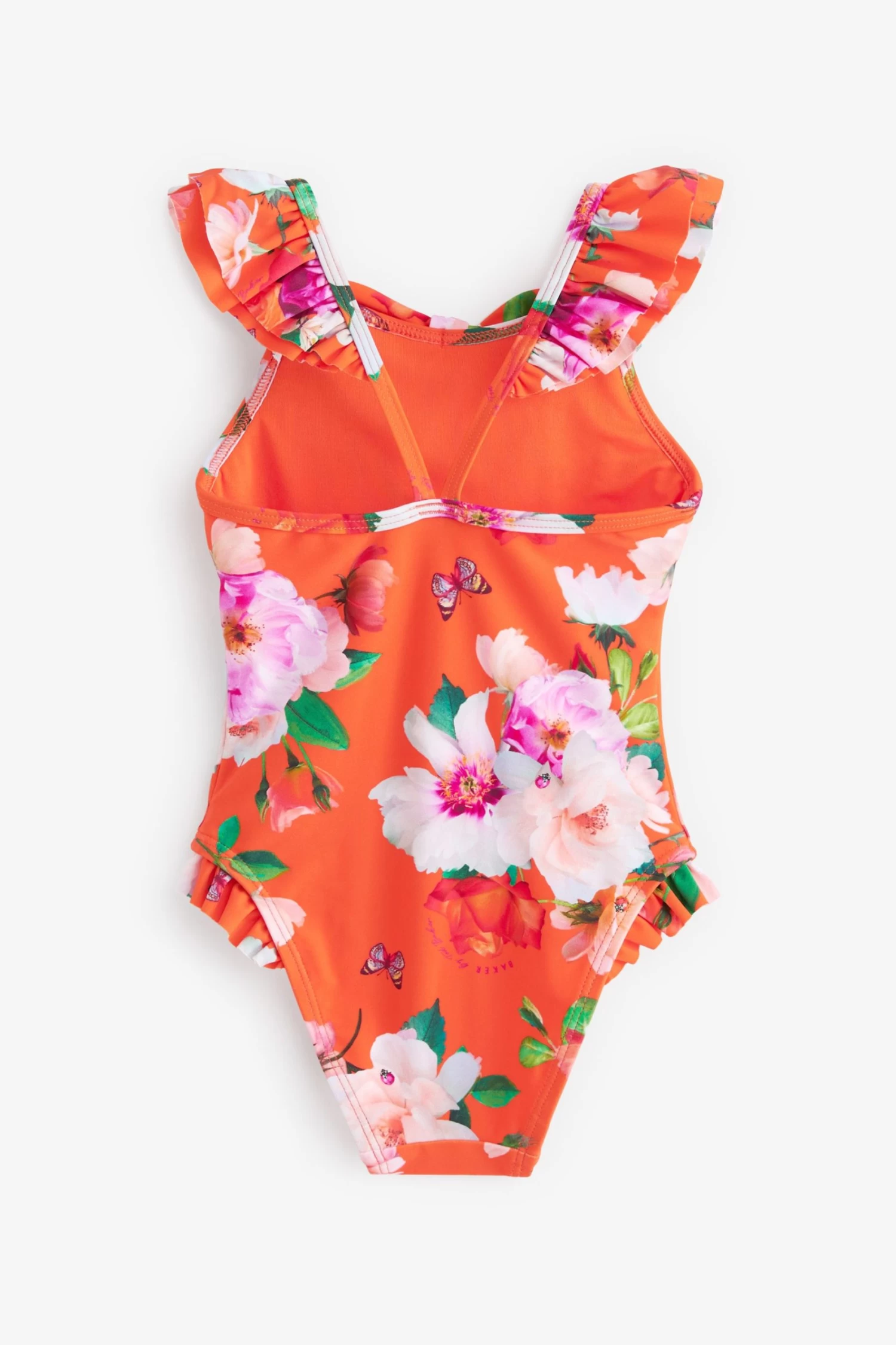 Baker By Ted Baker Orange Floral Swimsuit - Image 2