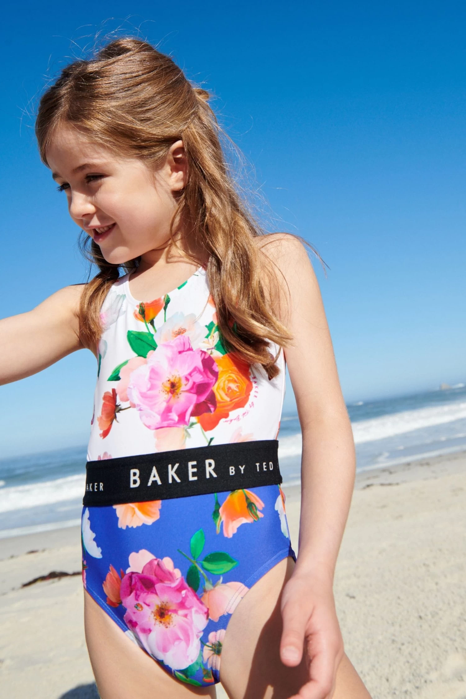 Baker By Ted Baker White Colourblock Swimsuit - Image 4