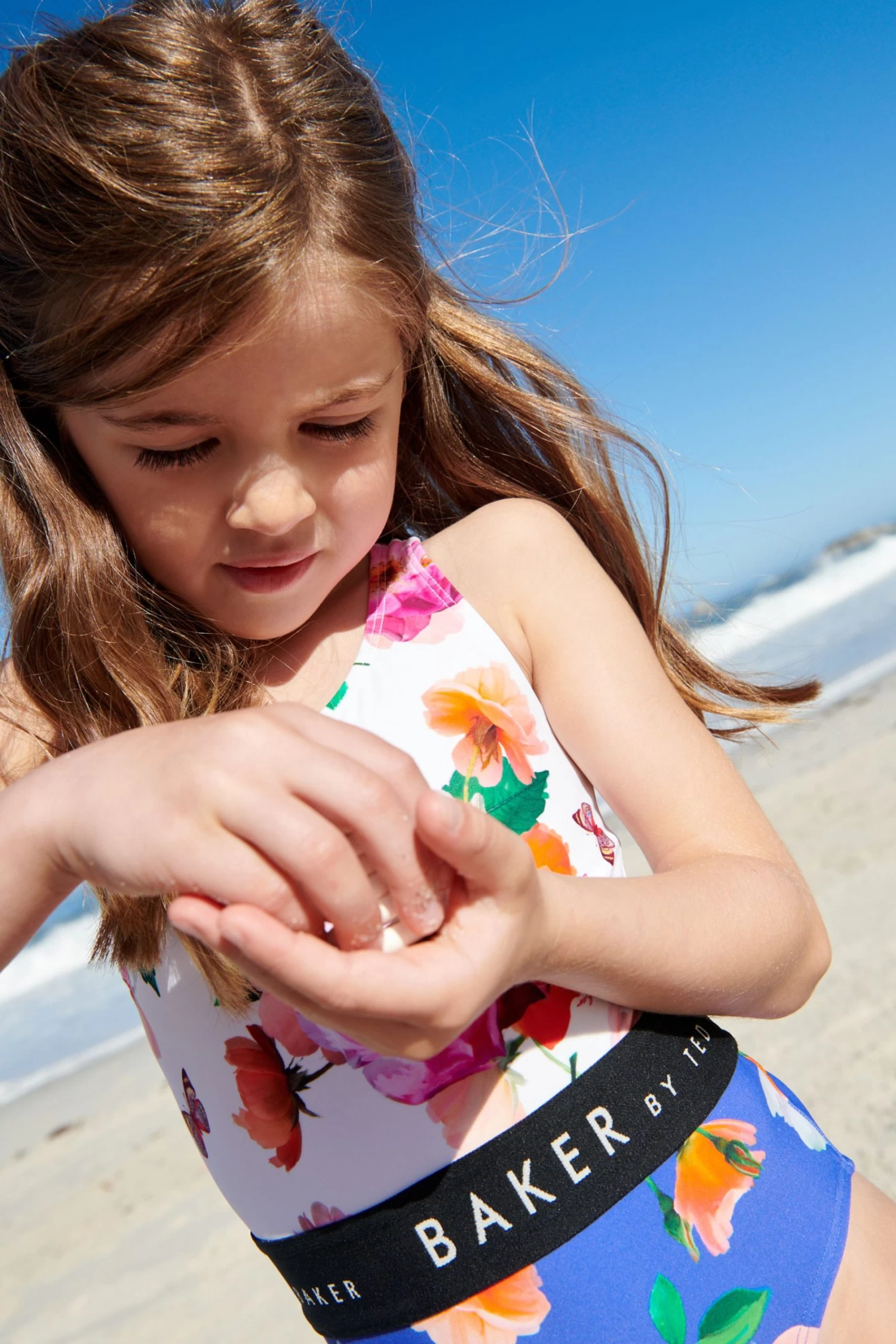 Baker By Ted Baker White Colourblock Swimsuit - Image 5