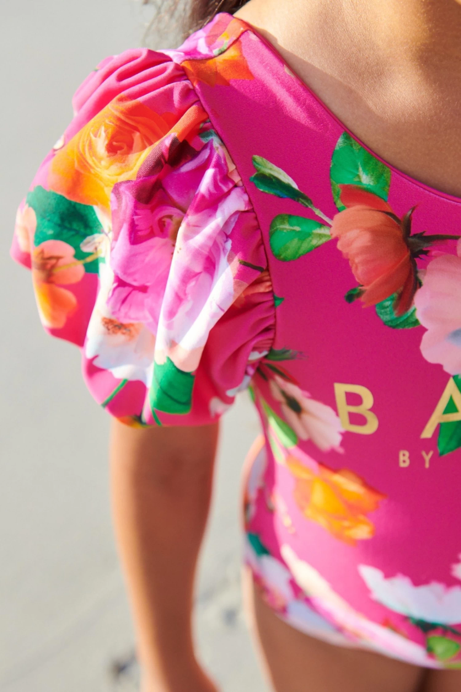Baker By Ted Baker Pink Floral Swimsuit - Image 6