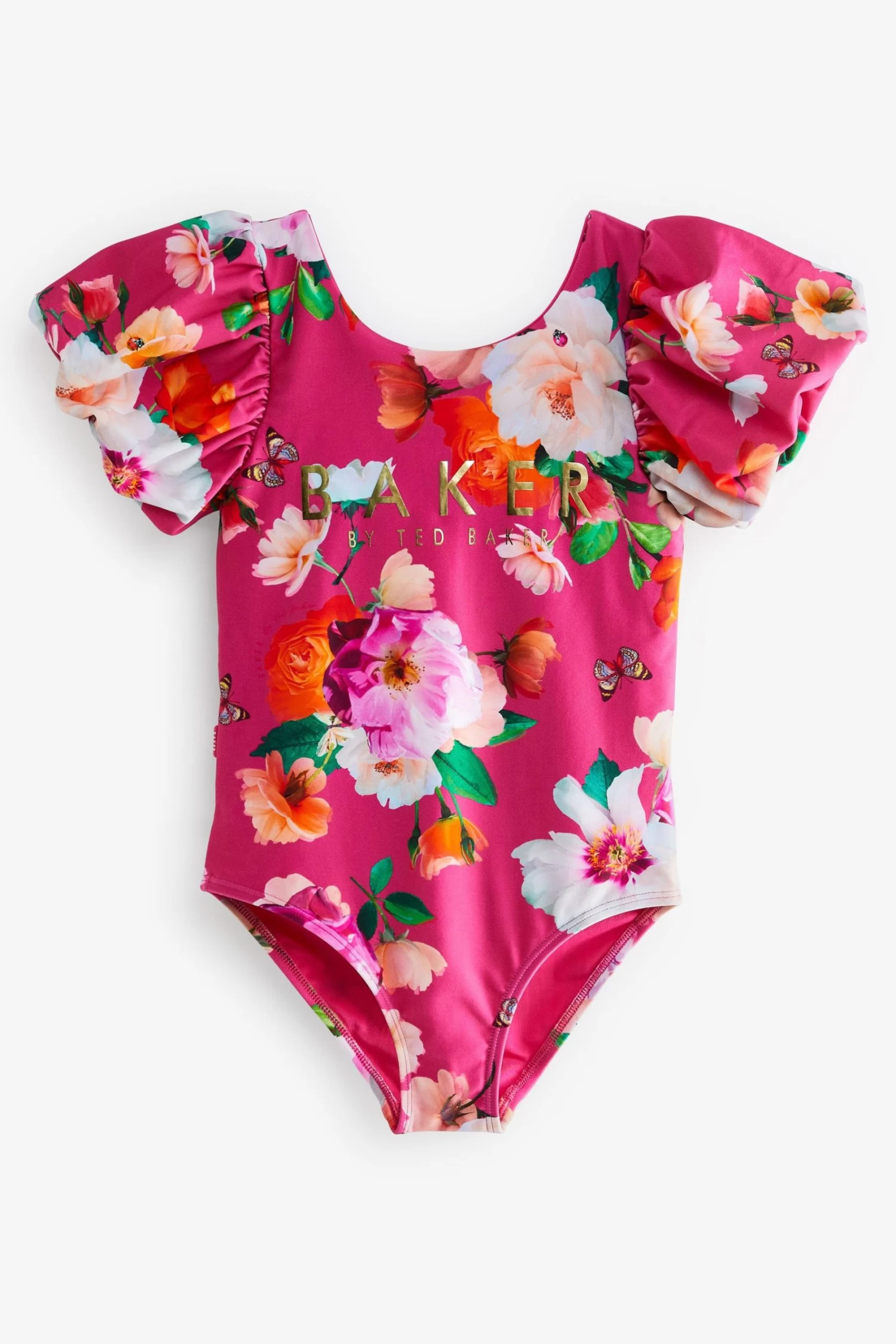 Baker By Ted Baker Pink Floral Swimsuit - Image 8