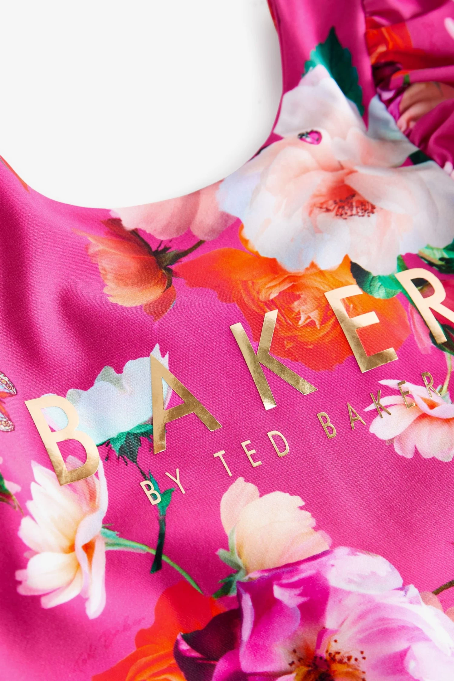 Baker By Ted Baker Pink Floral Swimsuit - Image 9