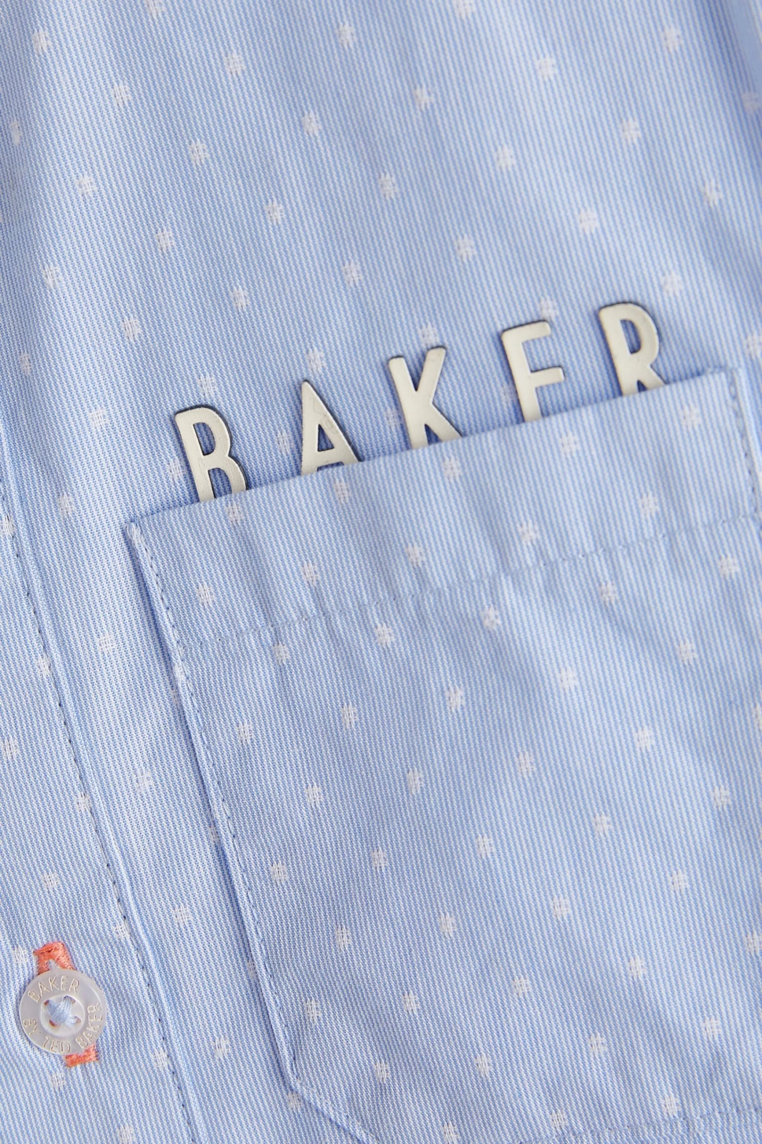 Baker By Ted Baker Blue Grandad Shirt - Image 7