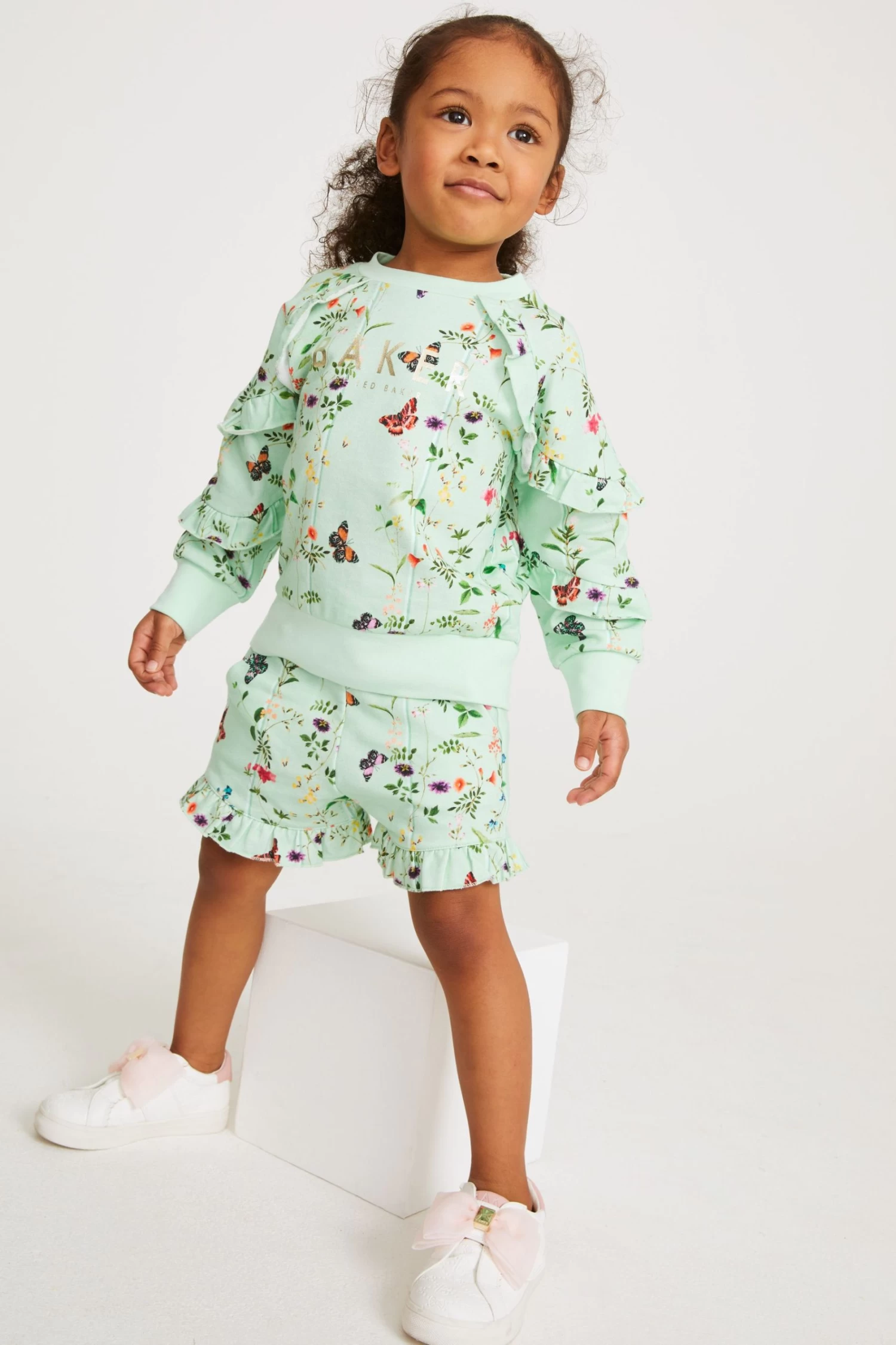 Baker By Ted Baker Mint Green Sweater And Short Set