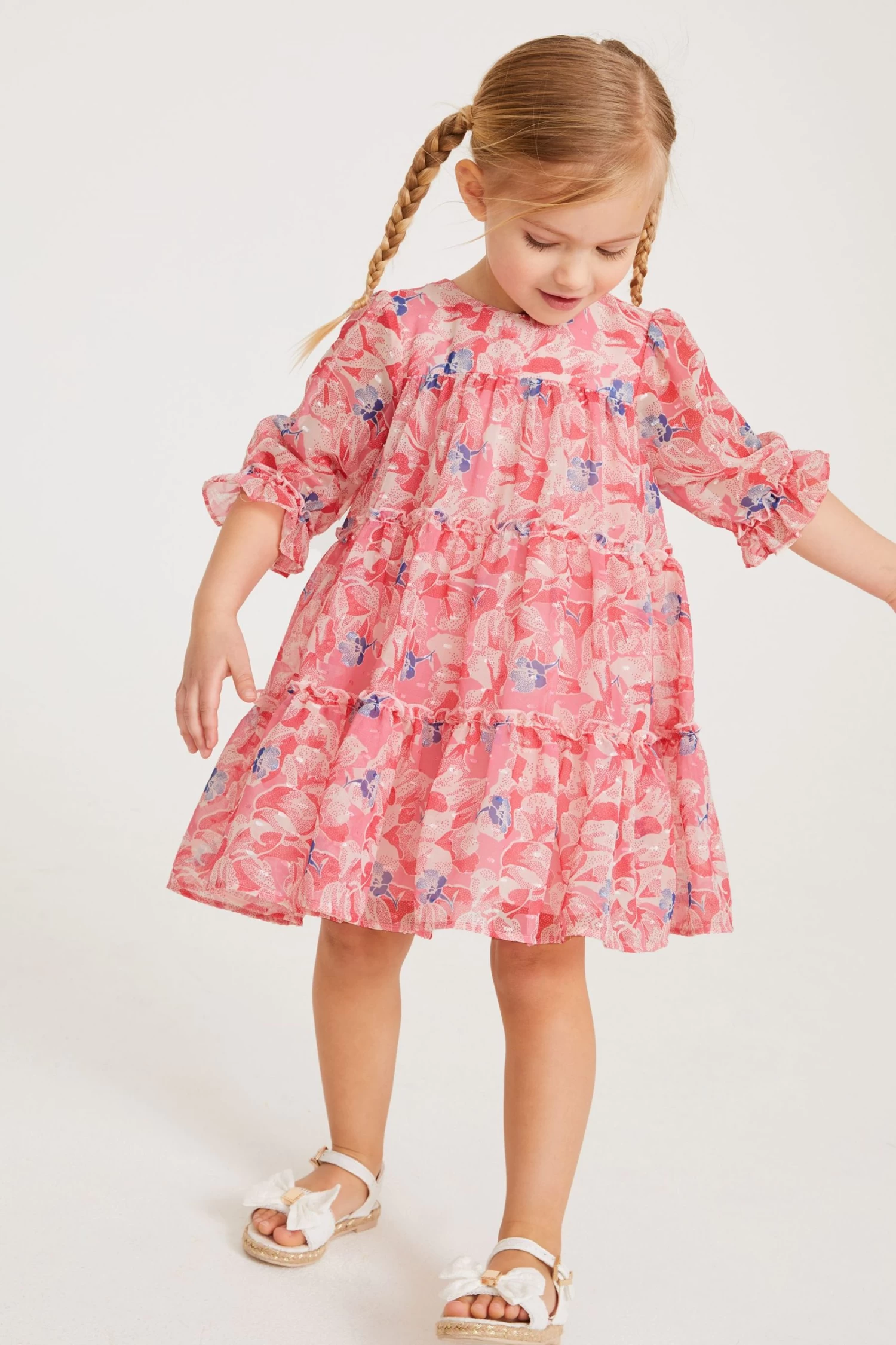 Baker By Ted Baker Pink Chiffon Dress