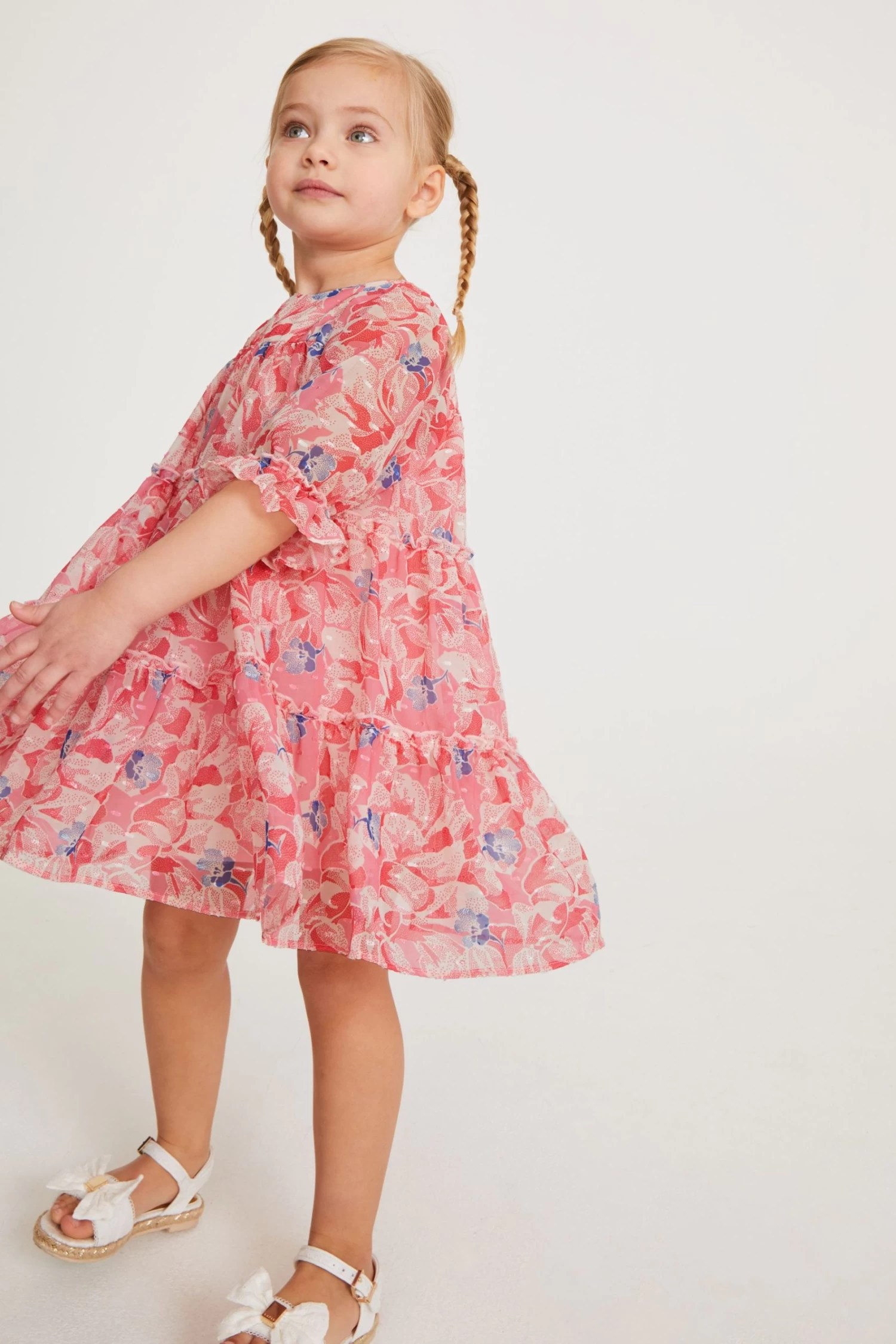 Baker By Ted Baker Pink Chiffon Dress - Image 2