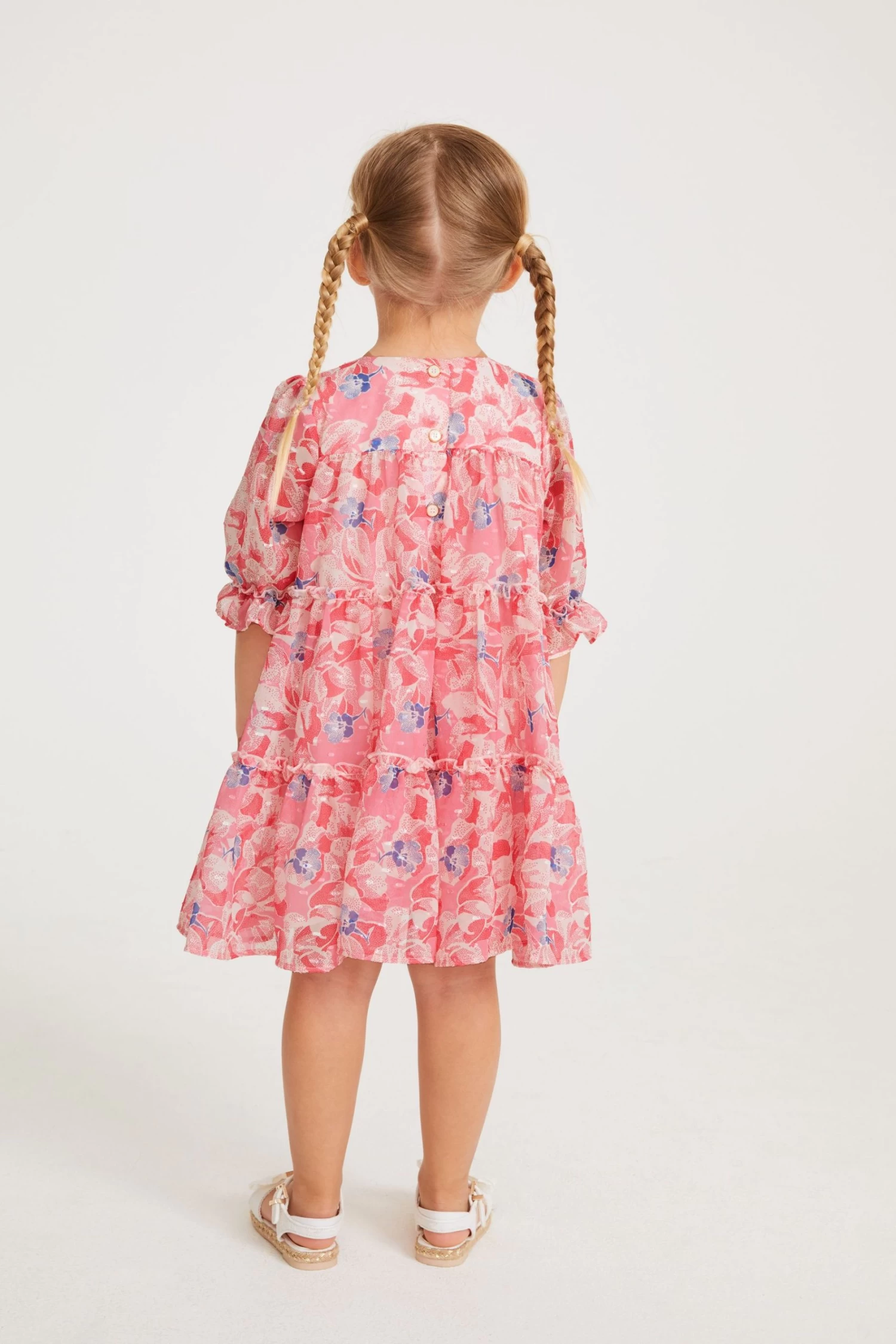 Baker By Ted Baker Pink Chiffon Dress - Image 3
