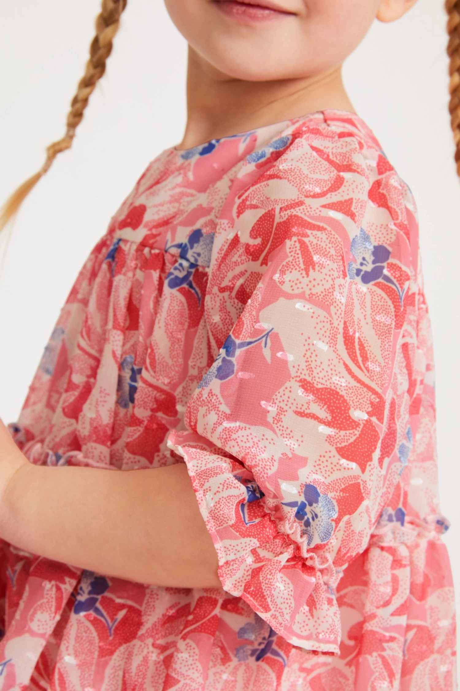 Baker By Ted Baker Pink Chiffon Dress - Image 6