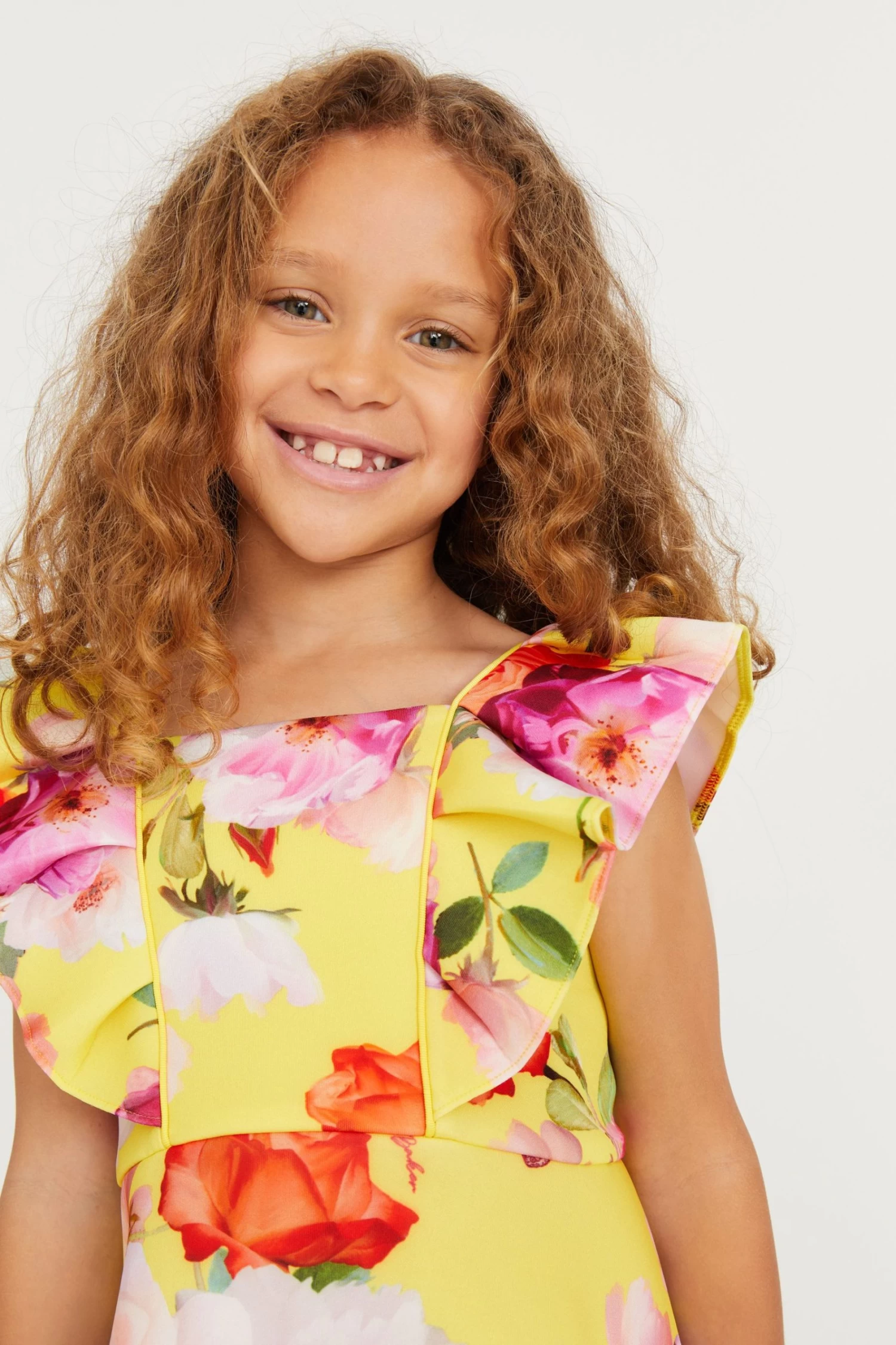 Baker By Ted Baker Yellow Floral Scuba Dress - Image 4