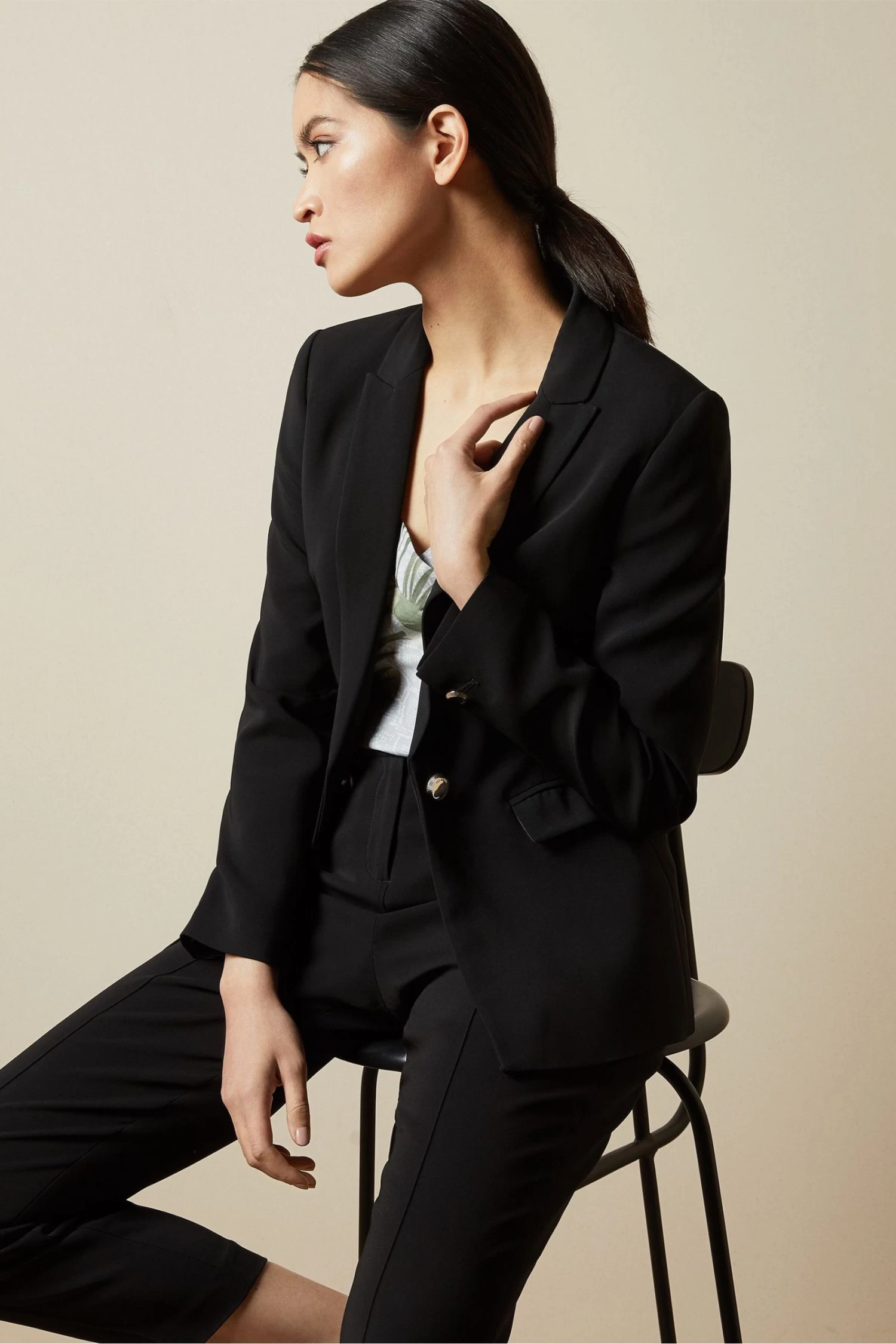 Ted Baker Raee Black Single Breasted Blazer - Image 3