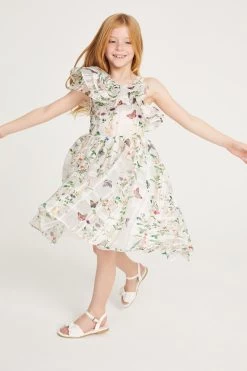 Baker By Ted Baker White Floral Burnout Dress