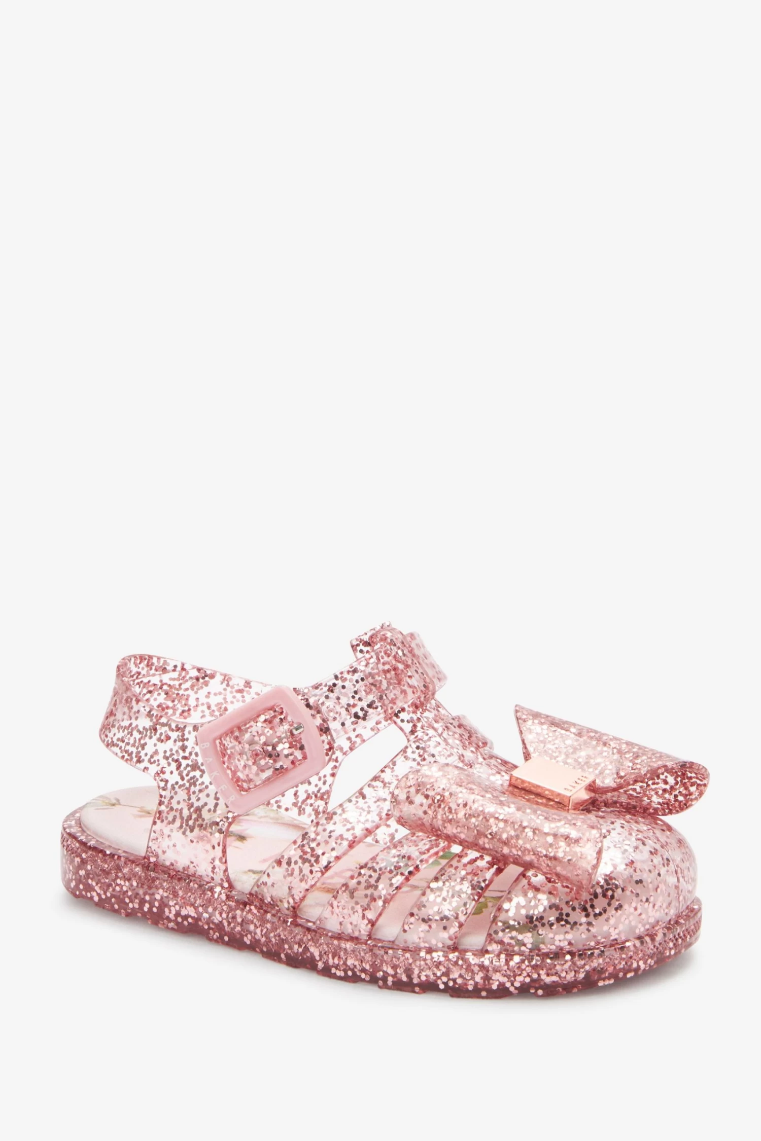 Baker By Ted Baker Pink Glitter Jelly Shoes - Image 2
